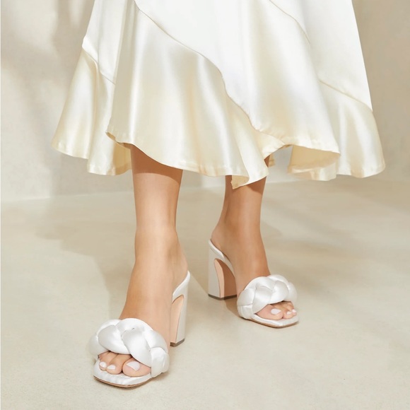 Loeffler Randall Freya Cream Braided Curve Mule - Picture 5 of 7